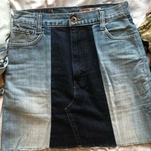 Levi’s Urban Outfitters Two Tone Denim Skirt
